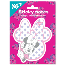 Папір для нотаток Yes з клейким шаром фігурна Minnie Mouse, 40 аркушів (170301)