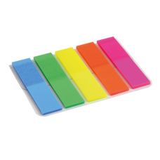 Стикер-закладка Axent Plastic bookmarks 5х12х50mm, 125шт, rectangles, neon colors (2440-01-А)