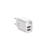Зарядний пристрій XO L95 (2USB/2.4A) + USB - Type-C White (XO-L95-T)