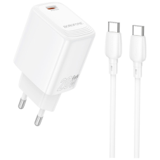 Зарядное устройство BOROFONE BN26 Fuente USB-C PD20W + cable USB-C to USB-C White (6941991120251)