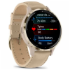 Смарт-часы Garmin Venu 3S, Fr. Gray + Soft Gold, Leather, GPS (010-02785-55)
