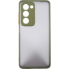 Чохол до мобільного телефона Dengos Oppo A5 4G Case Matte + Glass (Olive Green) (DG-KM-158)