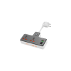 Мережевий фільтр живлення HOCO AC12A, 2 роз, 3 USB. USB-C, 30W, 1м, Black (AC12AB)