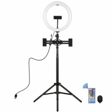 Набір блогера Puluz Ring USB RGBW LED lamp PKT3055B 10.2" + tripod 1.65 м (PKT3055B)