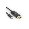 Кабель мультимедійний USB-C to DisplayPort M 1.8m 4K60Hz Choetech (XCP-1801BK)