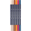 Художній маркер Faber-Castell набір двосторонніх Goldfaber Gofa Sketch Markers Manga, 6 кольорів (32547)