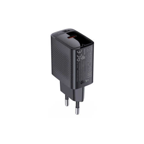 Зарядний пристрій Acefast A82 USB-C PD20W GaN Black (6974316283232)