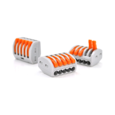 Соединитель кабеля 5-pin аналог WAGO K222-415, 15штпак Voltronic (K222-415/15)