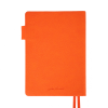 Еженедельник Leo planner А5 датированный 2026 "Binario", мягкий, оранжевый, 368 страниц (252641)