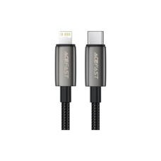 Дата кабель USB 2.0 AM to Lightning 1.2m 30W nylon black Acefast (6974316285410)
