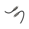 Дата кабель USB 2.0 AM to Lightning 1.2m 30W nylon black Acefast (6974316285410)