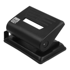 Дырокол Buromax пластиковый, до 12 листов, 120 х 80 х 65 мм, черный (BM.4021-01)