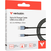 Дата кабель USB 2.0 AM to USB-C 1.2m black Verbatim (31843)