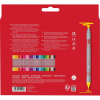 Фломастери Faber-Castell двосторонні Double-ended Fibre tip, 40 кольорів (32421)