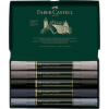 Художній маркер Faber-Castell акварельні двосторонні Albrecht Dürer Grey Tones, набір 5 кольорів сірі тони (31349)