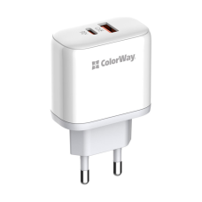 Зарядний пристрій ColorWay GaN Mini 25W PD Port PPS USB-C white (CW-CHS052PD-WT)
