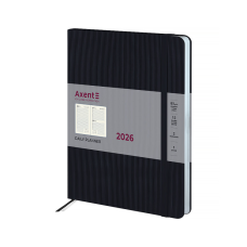 Еженедельник Axent датированный 2026 Grand Lines, 195х255, черный (8831-26-01-A)