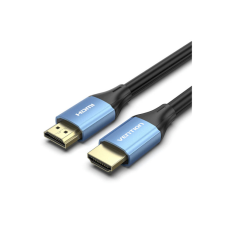 Кабель мультимедійний HDMI to HDMI 2.0m V2.0 4K 60Hz Aluminum Alloy Blue Vention (ALHSH)