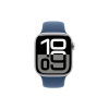 Смарт-годинник Apple Watch Series 10 GPS 42mm Silver Aluminium Case with Denim Sport Band - S/M (MWWA3QH/A)