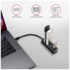 Концентратор AXAGON USB-C to 4xUSB 3.0 0.2m black (HUE-M1C)