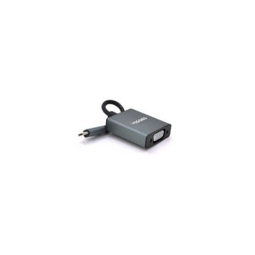 Перехідник USB-C M to VGA F 0.1m black VEGGIEG (TV-S/B/19906)
