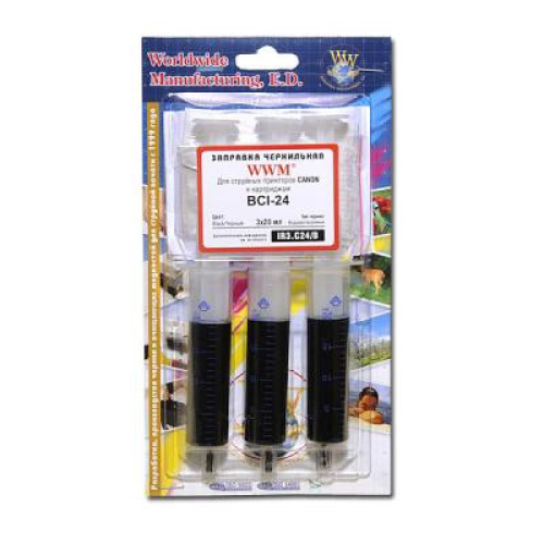 Заправочный набор WWM Canon CLI-521 (3 x 20мл) Black (IR3.C11/B)
