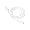 Дата кабель USB 2.0 AM to Micro 5P 1.0m 2.4A PVC BX43 white BOROFONE (6931474735591)