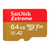 Карта пам'яті SanDisk 64GB microSD class 10 UHS-I Extreme For Action Cams and Dro (SDSQXAH-064G-GN6AA)