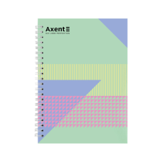 Блокнот Axent на спирали А5 96 листов, клетка, твердая обложка №19 (8032-19-A)