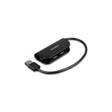 Концентратор AXAGON USB 2.0 to 4xUSB 2.0 0.2m black (HUE-X4B)