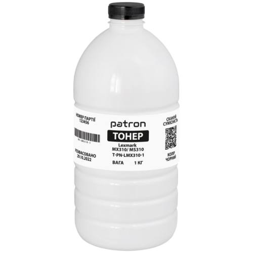 Тонер Lexmark MX310/MS310, 1 кг Patron (PN-LMX310-1)