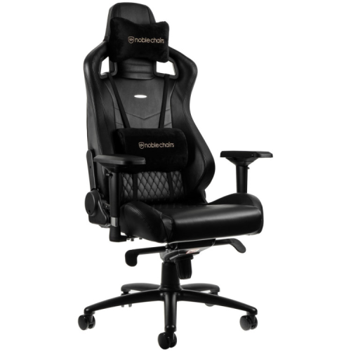 Кресло игровое Noblechairs Epic Series Real Leather Black (NBL-RL-BLA-001)