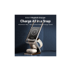 Зарядний пристрій Vention Magnetic Wireless Charger 15W 3-in-1 gray (FGFH0)
