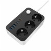 Мережевий фільтр живлення ColorWay CW-CHE36PDB, 3 розетки/ 3USB + 3TYPE-C 2M (CW-CHE36PDB)