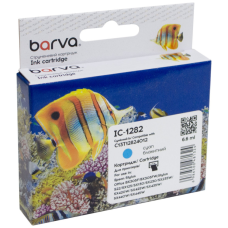 Картридж Barva Epson T1282 (C13T12824011/C13T12824012) 260с, cyan (IC-1282)