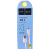 Дата кабель USB 2.0 AM to Micro 5P 1.0m 2.4A PVC X1 white HOCO (6957531032038)