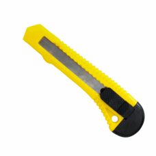 Нож канцелярский H-Tone 18 мм желтый (KNIFE-HT-JJ40605A-18)