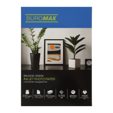 Фотопапір Buromax PRO 10х15 Glossy 230 г/м2, 20ст. (BM.2230-6020K)