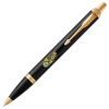 Ручка кулькова Parker IM 17 UKRAINE Black GT BP Квіти (22032_T1050u)