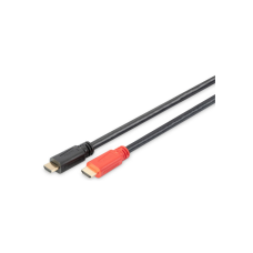 Кабель мультимедийный HDMI M to HDMI M 10.0m 4K Amplifier Digitus (AK-330118-100-S)