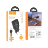 Зарядний пристрій HOCO C88A Star round dual port charger set(Type-C) Black (6931474749543)