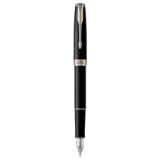 Ручка пір'яна Parker SONNET 17 Black Lacquer CT  FP F (86 115)