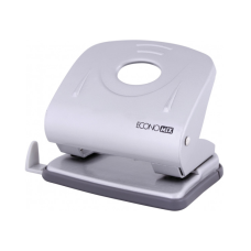 Дырокол Economix с линейкой 30 листов Серебряный (E40132)