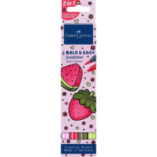 Художній маркер Faber-Castell двосторонніх Goldfaber Sketch Markers Bold and Easy, 4 кольори (32993)