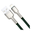 Дата кабель USB 2.0 AM to Lightning 2.0m 2.4A metal green Baseus (CALJK-B06)