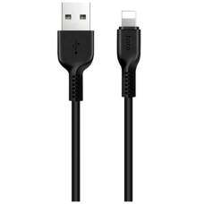 Дата кабель USB 2.0 AM to Lightning 2.0m 2A X20 black HOCO (6957531068860)