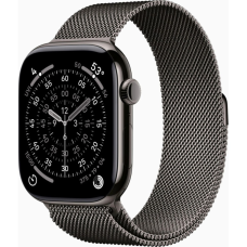 Смарт-годинник Apple Watch Series 11 GPS + Cellular 46mm Slate Titanium Case with Slate Milanese Loop - M/L (MFD44RK/A)