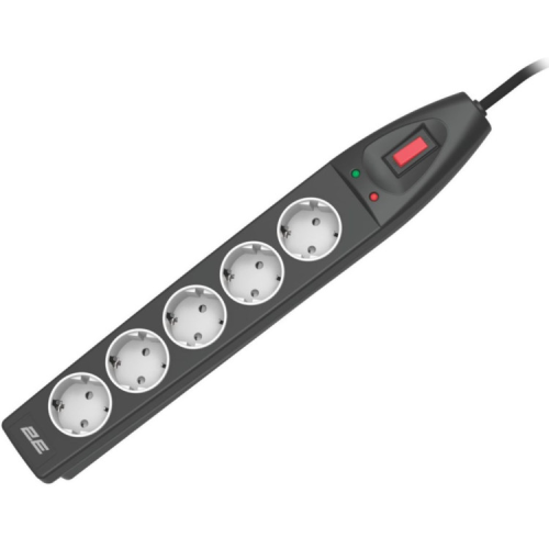 Сетевой фильтр питания 2E 2E-SP515M5BK 5m (2E-SP515M5BK)