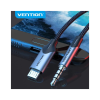 Кабель мультимедийный Micro 5P M to 3.5mm M 1.0m (4pin) black Vention (BDGBF)