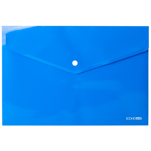 Папка - конверт Economix А4 180 мкм фактура "глянець", синя (E31301-02)